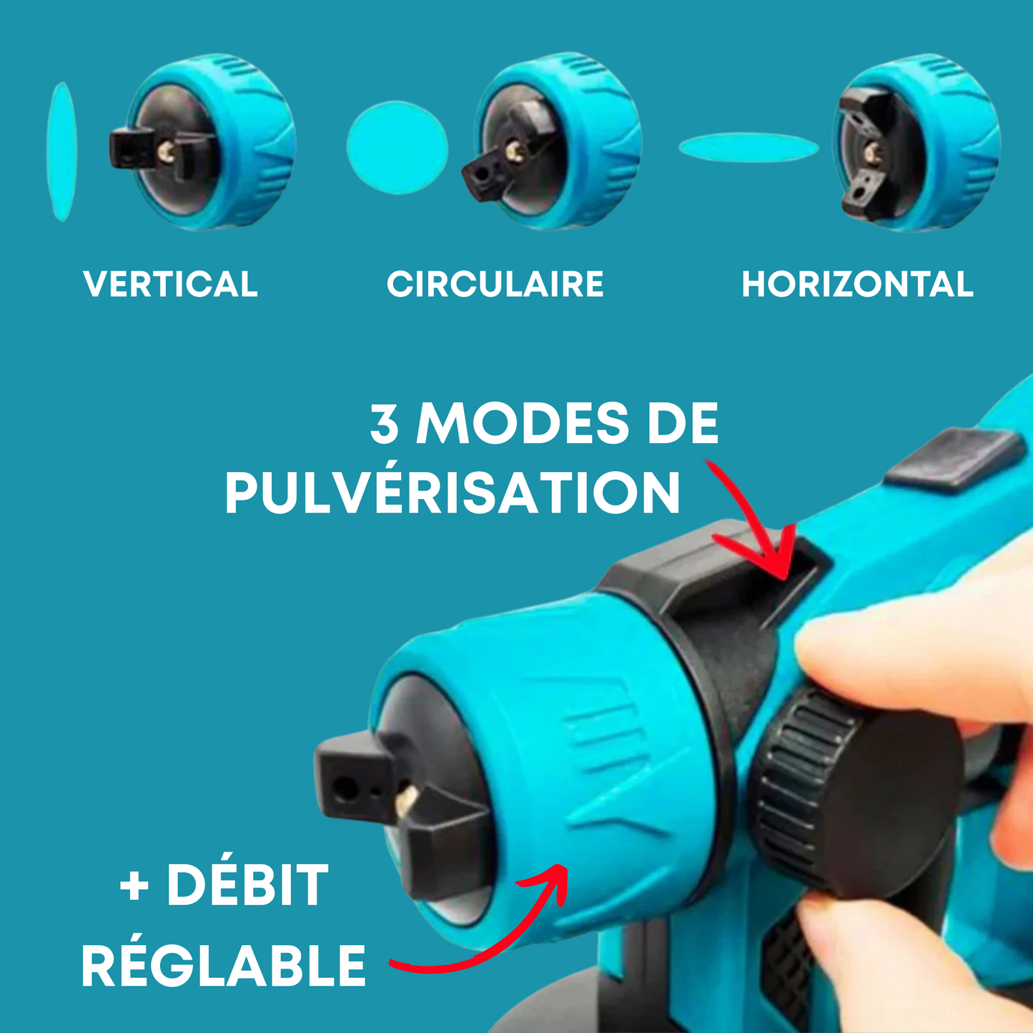 Pistolet à peinture sans fil